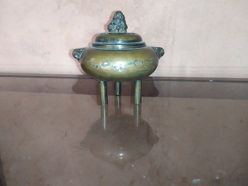 Brule parfum tripode bronze - brule-parfum,