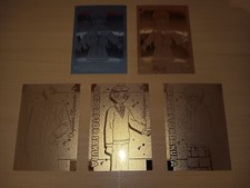 lot de 5 cartes rare gold et