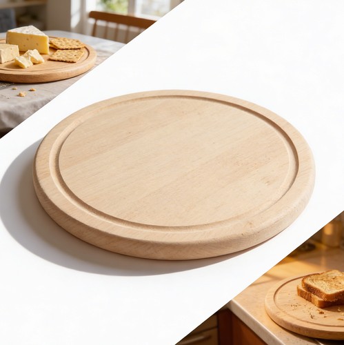 Planche bois ronde 25cm - , –