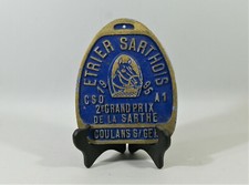 PLAQUE DE CONCOURS HIPPIQUE, Etrier Sarthois,France, 1995, cheval, équitation