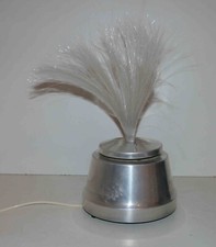 Lampe en aluminium années 70's fibre optique style Yenni à restaurer