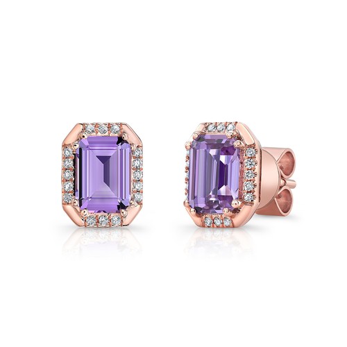 14k rose émeraude - or,