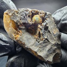 Rare Shattuckite bleu stade, cristaux boule Kaokoveld, Namibie 39*27*20mm