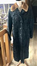 Manteau astrakan Col vison Vintage T 40