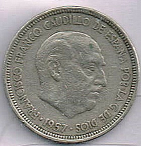 Espagne 5 pesetas franco - ,