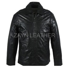 Veste de chasse en cuir de