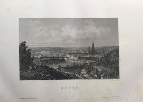 Gravure rouen - (v.,
