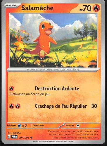Carte pokémon salamèche - pokémon,
