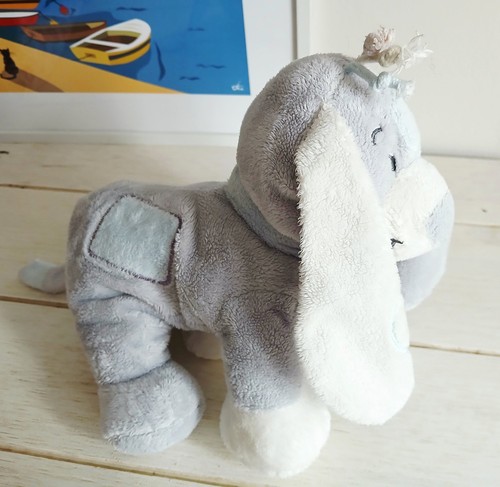 Noukie doudou chien bleu - noukie's,
