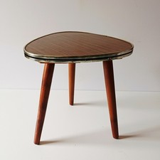 Gueridon Porte-Plante Tripode Formica, Annees 50's 60's 70's Vintage (2)