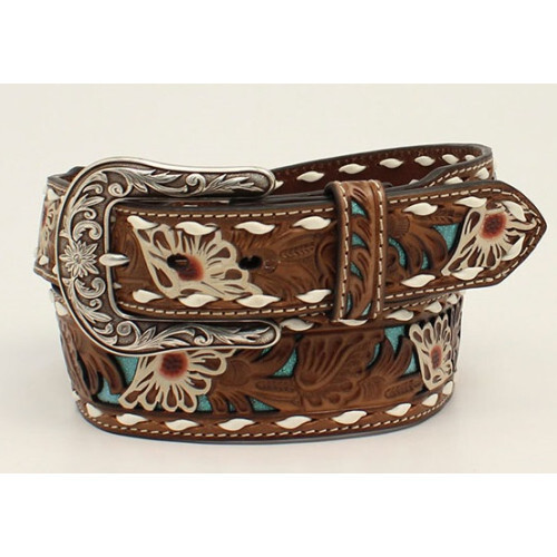 Ceinture cuir ariat western - ceinture,