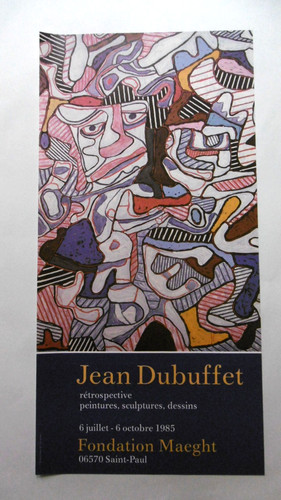 Dubuffet jean affiche - dubuffet,