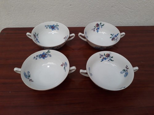 Porcelaine limoges 4 tasse - porcelaine, h.g