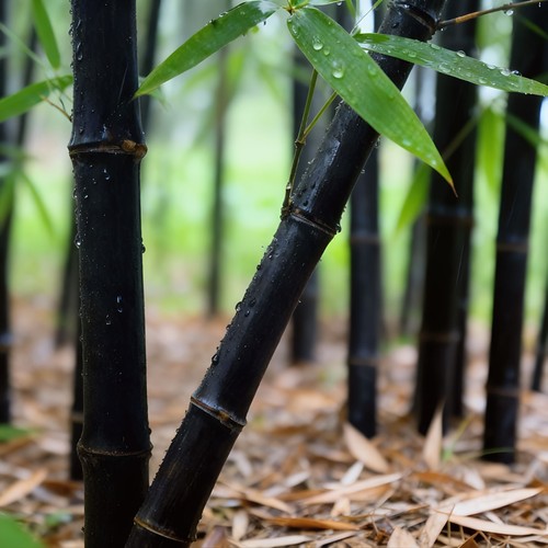Black bamboo rhizomes - (6), –
