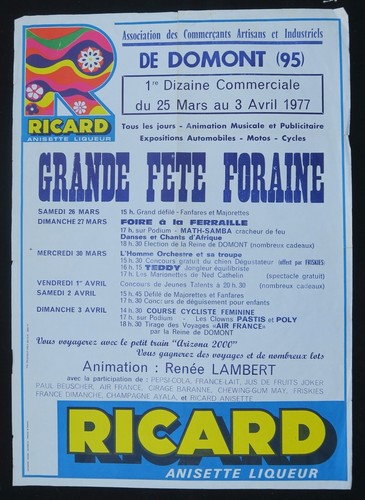 Affiche ricard fête - ricard,