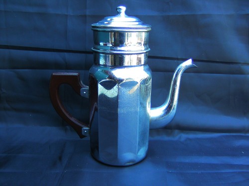 Cafetière cuivre chromé - en,