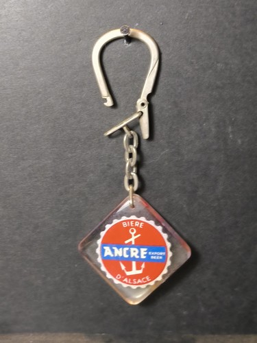 Porte clé ancien bière ancre - clé,
