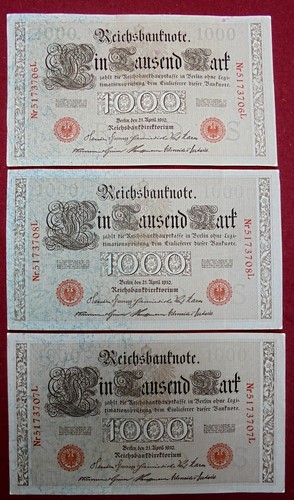 Allemagne 1910 billets - 3,