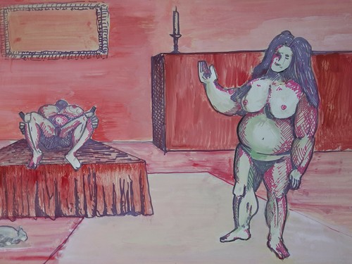Saphisme couple scene - scene, erotique