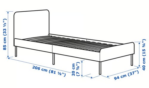 Lit simple 90x190 - lit,