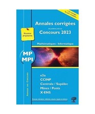 Annales corrigées des