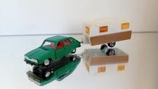 Majorette Renault 16 vert métallisé avec Sterckeman belle caravane 400 bon état