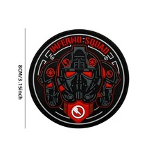 PATCH PVC 3D STAR WARS INFERNO SQUAD ÉCUSSON COLLECTOR IMPÉRIAL 8CM SCRATCH
