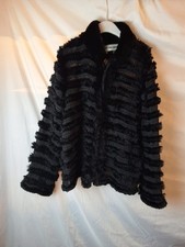 Manteau Veste Yves Salomon Véritable Fourrure De Lapin En Super État 