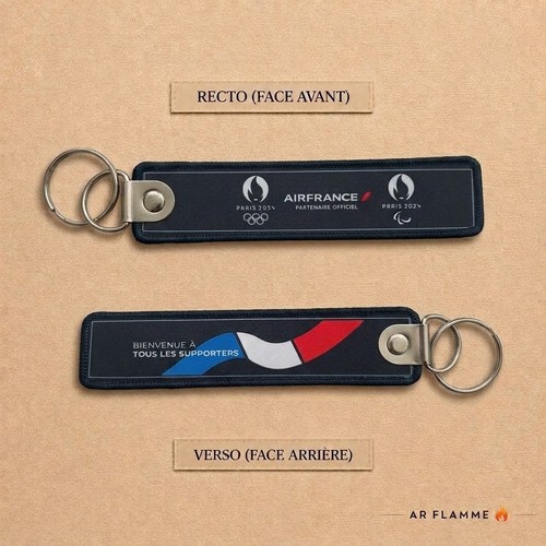 Air france porte clé - clé, brodé