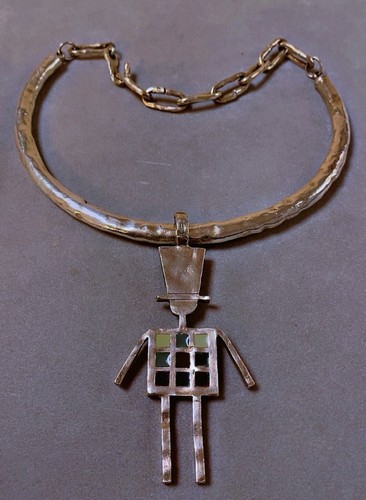 Vintage collier signé - , biche