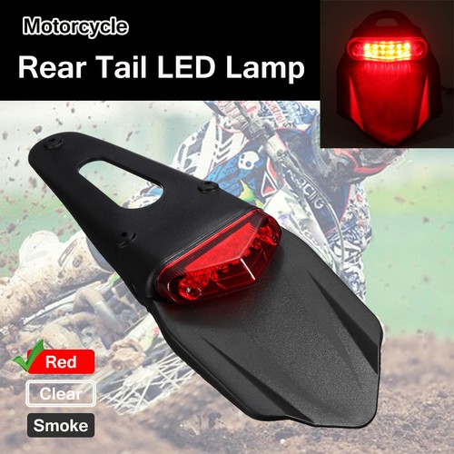 Moto rouge led enduro fender - rouge,