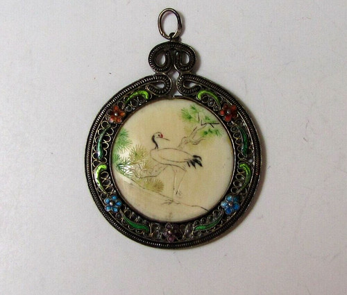 Japon pendentif heron oiseau - japon,