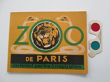 ZOO DE PARIS PAR LES ANAGLYPHES SUPERBE AVEC LUNETTES