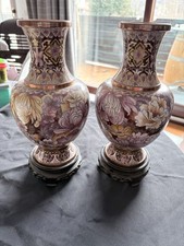 Paire de vases cloisonnés