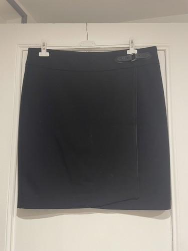 Jupe portefeuille noire a - jupe,