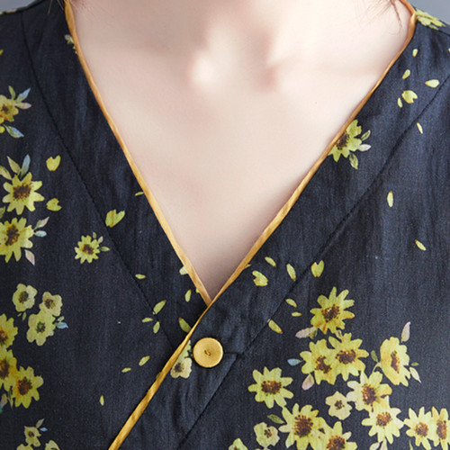 Femme ethnique floral robe - femme,