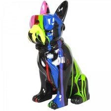 Statue chien bouledogue