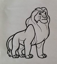 sticker roi lion mufasa