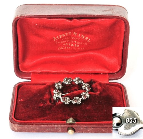 Broche antique grenat - broche,