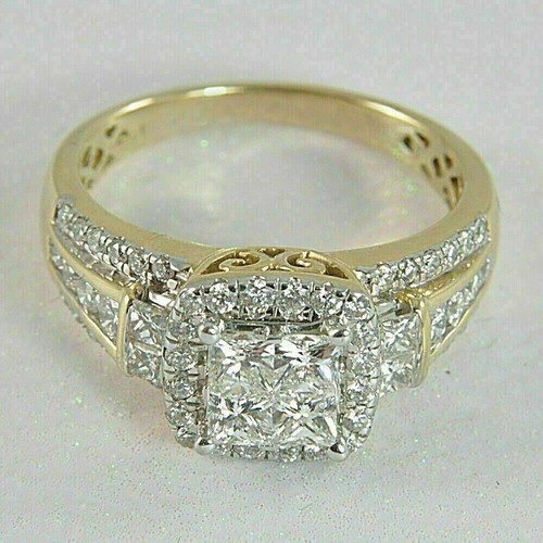 Bague mariage halo diamant - halo,
