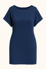 Robe tricot bleu marine –