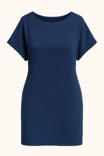 Robe tricot bleu marine - , –
