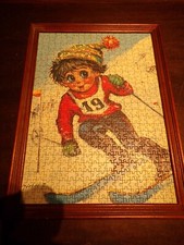 Tableau " Poulbot fait du ski