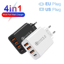 chargeur mural rapide multi-ports 20W pour iphone et samsung