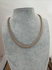 Collier Argent Plaqué Or Rose