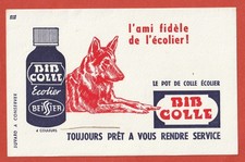 BUVARD  - COLLE BIB - L'AMI FIDELE DE L'ECOLIER - CHIEN BERGER ALLEMAND