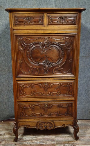 Secrétaire ancien noyer - secrétaire,