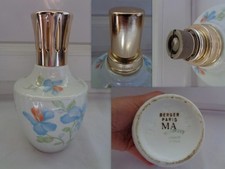 LAMPE BERGER DECOR FLEURS  PILLIVUYT  PARIS MA  EN PORCELAINE