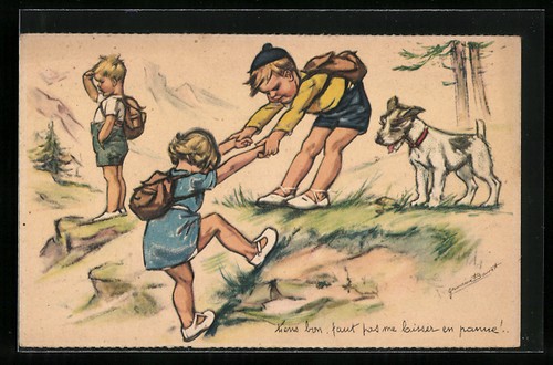 Carte postale artiste - carte,