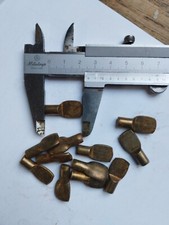 LOT VINTAGE ergot 7mm LAITON support ETAGERE Taquet ,12 Pièces 